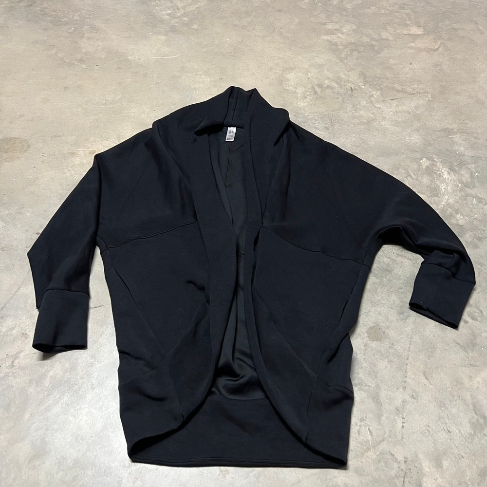 Spanx AirEssentials Cocoon Cardigan Very Black Open Front Wrap 50345R M/L